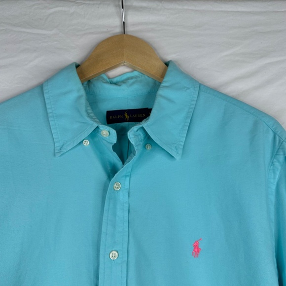 Ralph Lauren‎ Light Blue Buttons Down Shirt Size XL - Picture 3 of 6